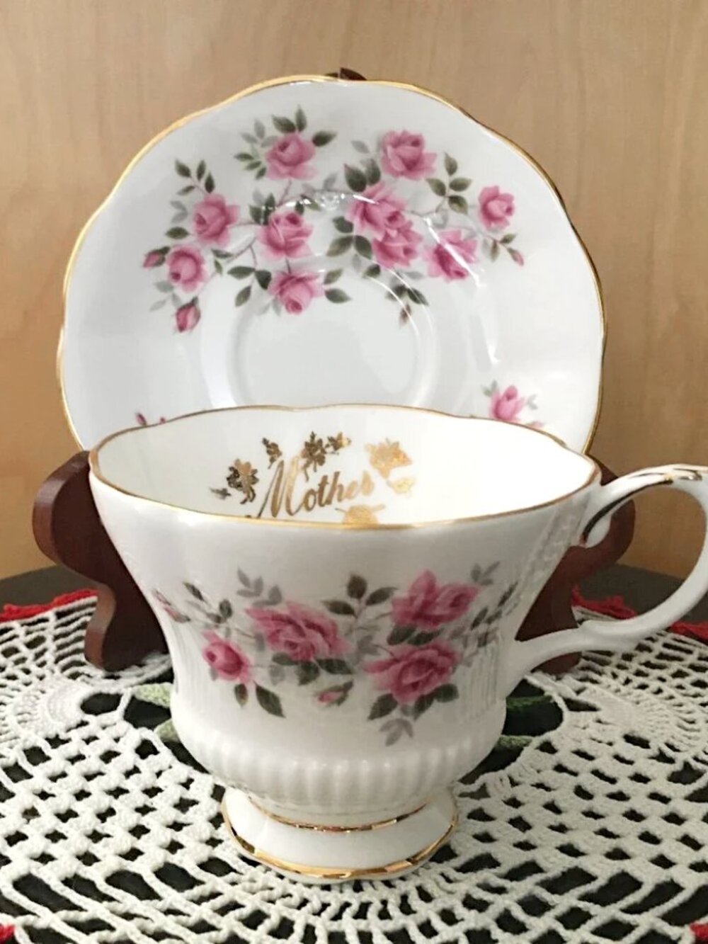 Royal Albert England Bone China Mother’s Day Teacup Saucer Regencycore